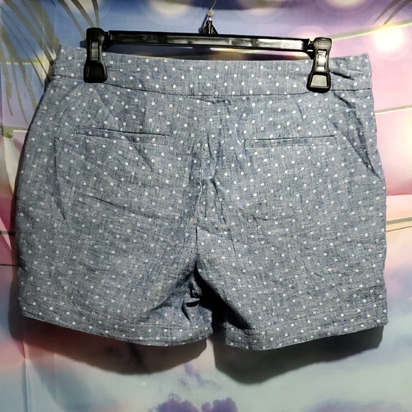 Adrienne Vittadini Women's Blue Polka Dot Shorts - Picture 2 of 3